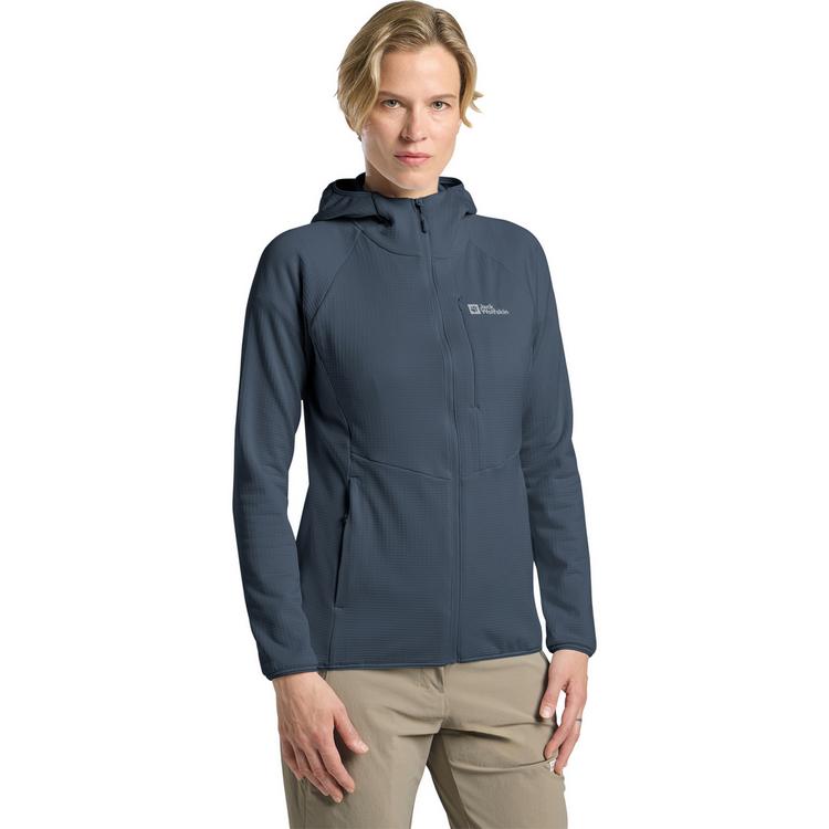 Jack Wolfskin Jack Wolfskin KOLBENBERG HOODED FZ W Fleecejacke Damen - midnight sky - 0 | SportScheck