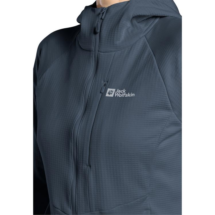Jack Wolfskin Jack Wolfskin KOLBENBERG HOODED FZ W Fleecejacke Damen - midnight sky - 1 | SportScheck