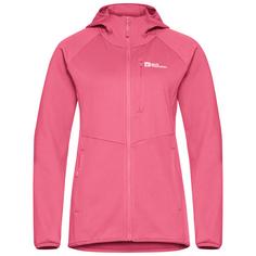 Jack Wolfskin KOLBENBERG HOODED FZ W Fleecejacke Damen bubblegum