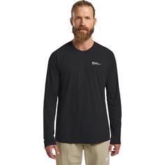 Rückansicht von Jack Wolfskin PRELIGHT SWIFT LS M Funktionsshirt Herren black