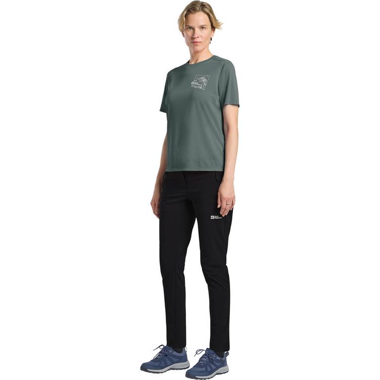 Jack Wolfskin Jack Wolfskin VONNAN GRAPHIC T W Funktionsshirt Damen - RIDGE LEAF slate green - 2 | SportScheck