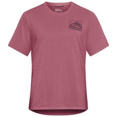 Jack Wolfskin VONNAN GRAPHIC T W Funktionsshirt Damen RIDGE LEAF raisin