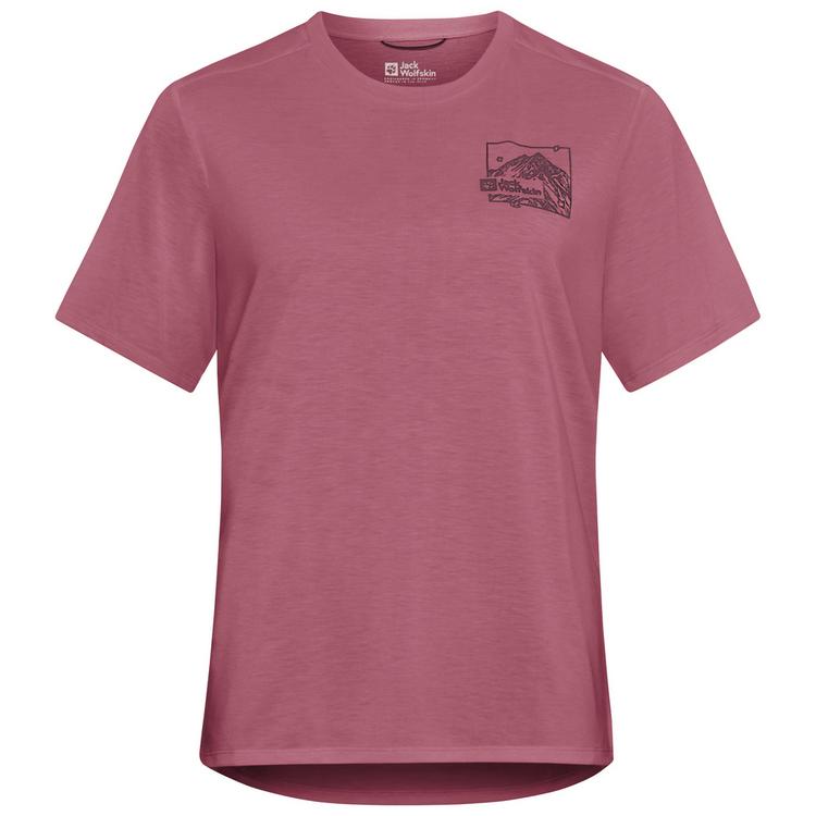 Jack Wolfskin Jack Wolfskin VONNAN GRAPHIC T W Funktionsshirt Damen - RIDGE LEAF raisin - 0 | SportScheck