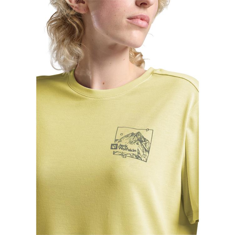 Jack Wolfskin Jack Wolfskin VONNAN GRAPHIC T W Funktionsshirt Damen - RIDGE LEAF lemon ice - 0 | SportScheck
