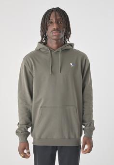 Rückansicht von Cleptomanicx Hooded Embro Gull 2 Kapuzenshirt Herren Tea Leaf