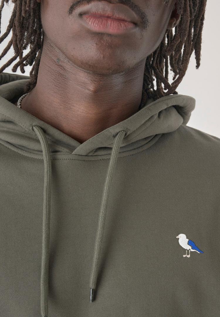 Cleptomanicx Cleptomanicx Hooded Embro Gull 2 Kapuzenshirt Herren - Tea Leaf - 2 | SportScheck