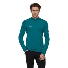 Rückansicht von Mammut Aenergy Half Zip Langarmshirt Herren deep teal