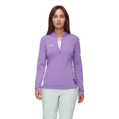 Rückansicht von Mammut Aenergy Half Zip Langarmshirt Damen lavandin