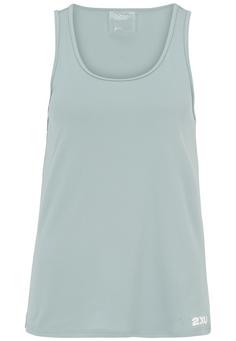 2XU Aero Singlet Funktionsshirt Damen smoke blue-white reflective