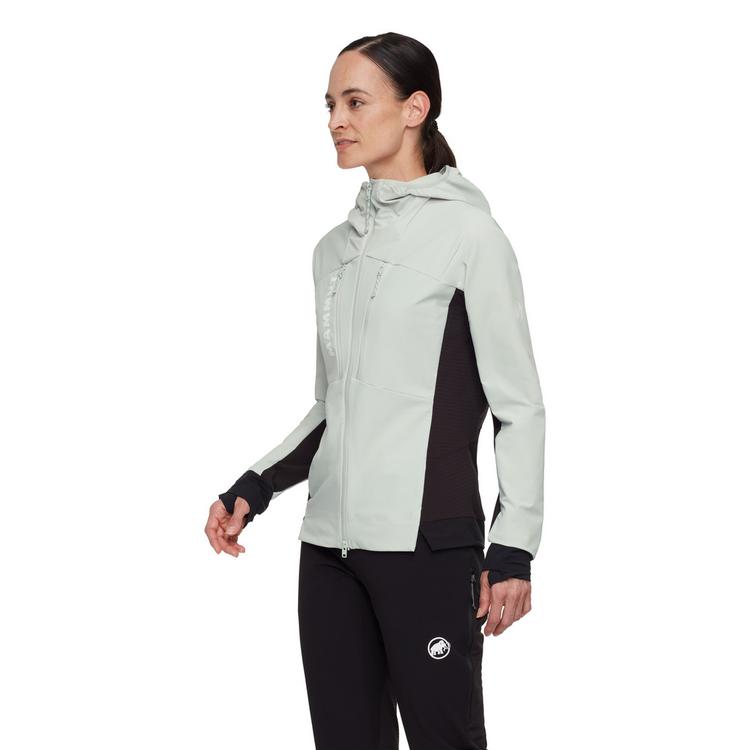 Mammut Mammut Aenergy Hybrid Hooded Softshelljacke Damen - silver sage-black - 2 | SportScheck