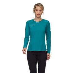 Rückansicht von Mammut Aenergy FL Langarmshirt Damen deep teal