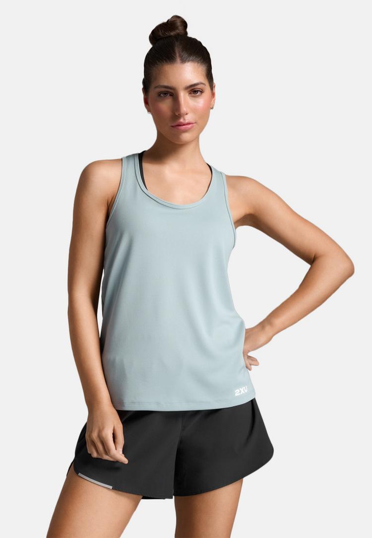 2XU 2XU Aero Singlet Funktionsshirt Damen - smoke blue-white reflective - 3 | SportScheck