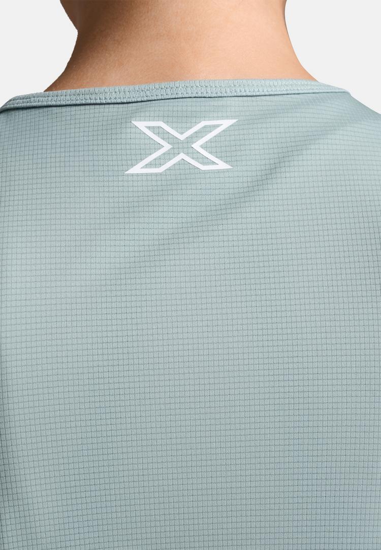 2XU 2XU Aero Singlet Funktionsshirt Damen - smoke blue-white reflective - 4 | SportScheck