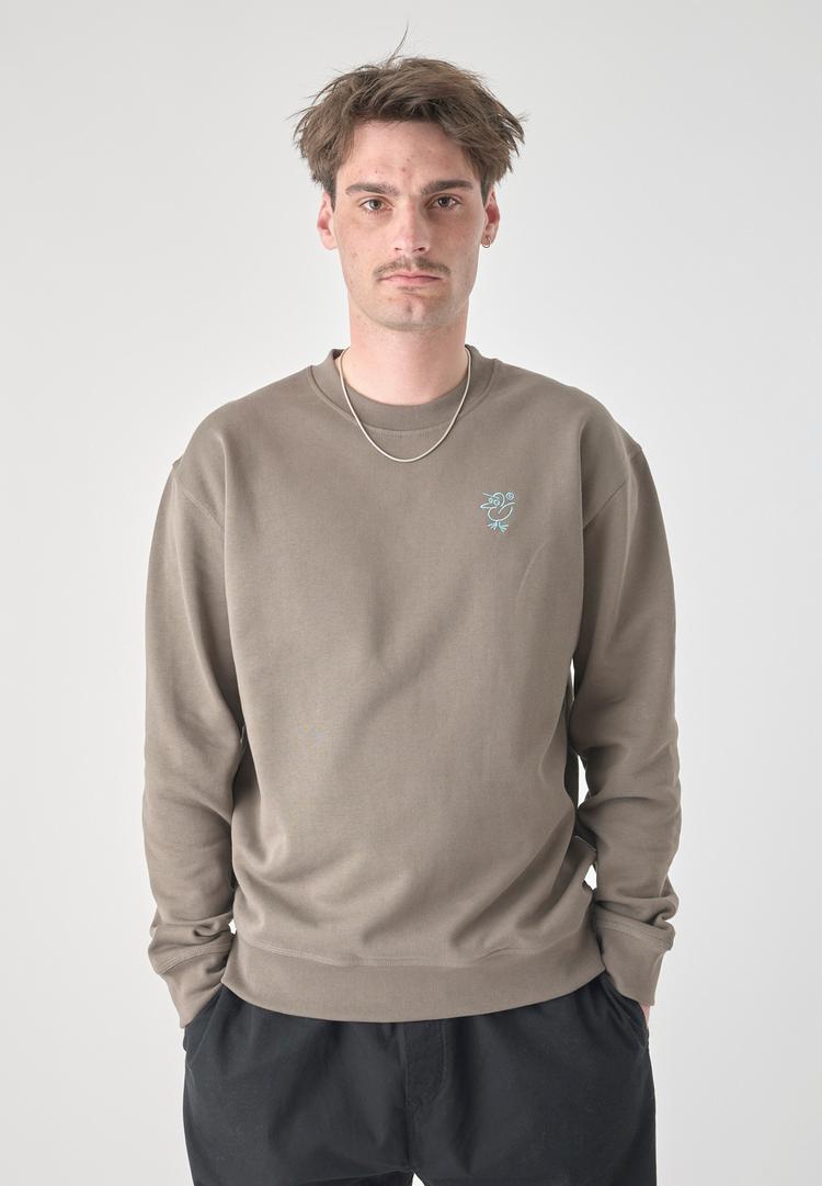 Cleptomanicx Cleptomanicx Sketch Gull Longsweat Herren - Bungee Cord - 0 | SportScheck