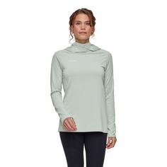 Rückansicht von Mammut Selun FL Langarmshirt Damen silver sage