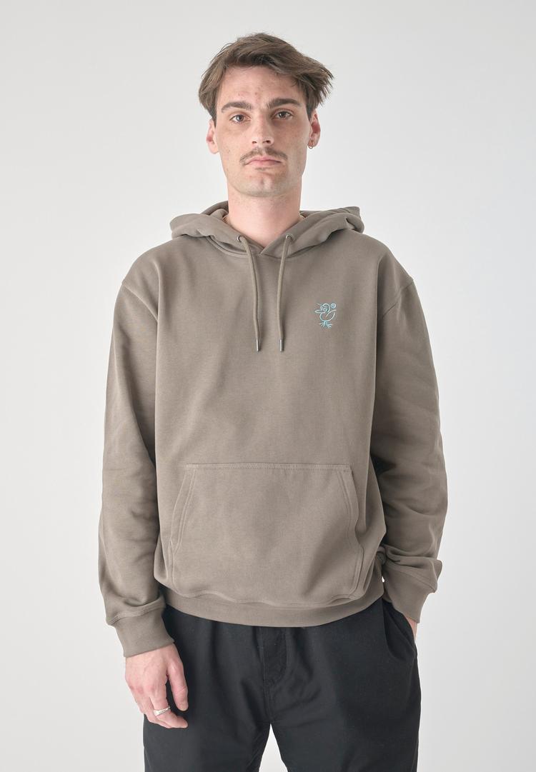 Cleptomanicx Cleptomanicx Sketch Gull Hoodie Herren - Bungee Cord - 0 | SportScheck