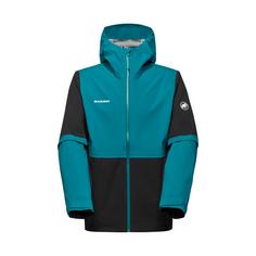 Mammut Linard Guide Hooded Hardshelljacke Herren black-deep teal