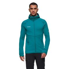 Rückansicht von Mammut Aconcagua Hooded Fleecejacke Herren deep teal