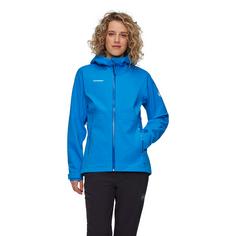 Rückansicht von Mammut Linard Guide Hooded Hardshelljacke Damen glacier blue