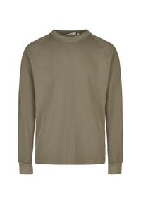 Cleptomanicx Boxy Crewneck Thermal Longsweat Herren - Tea Leaf