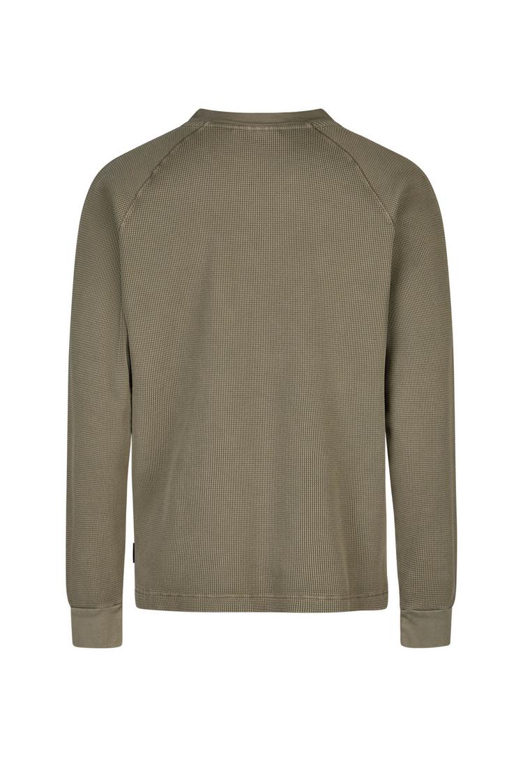 Cleptomanicx Cleptomanicx Boxy Crewneck Thermal Longsweat Herren - Tea Leaf - 0 | SportScheck