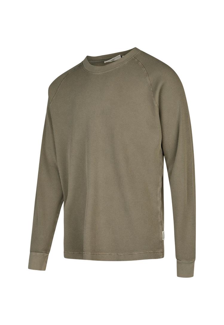 Cleptomanicx Cleptomanicx Boxy Crewneck Thermal Longsweat Herren - Tea Leaf - 0 | SportScheck