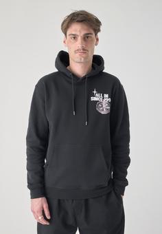 Rückansicht von Cleptomanicx Rien ne va plus Hoodie Herren Black