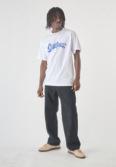 Rückansicht von Cleptomanicx Clepto Customs Printshirt Herren White