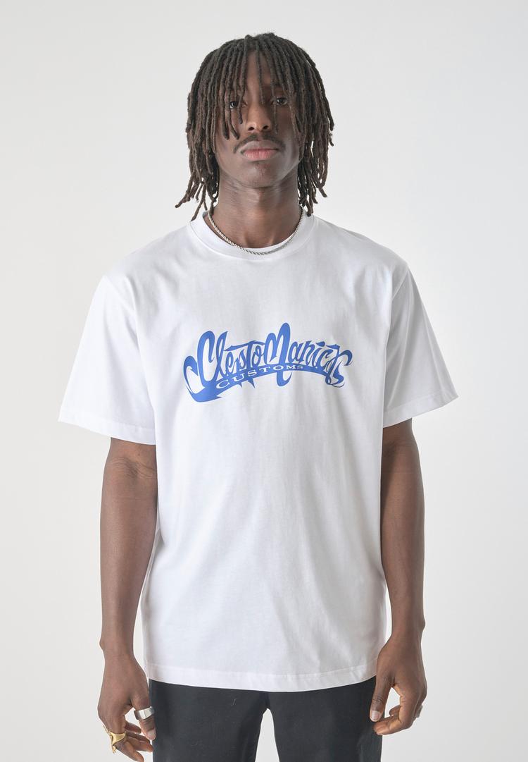 Cleptomanicx Cleptomanicx Clepto Customs Printshirt Herren - White - 1 | SportScheck