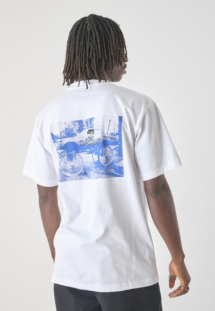 Cleptomanicx Cleptomanicx Clepto Customs Printshirt Herren - White - 2 | SportScheck