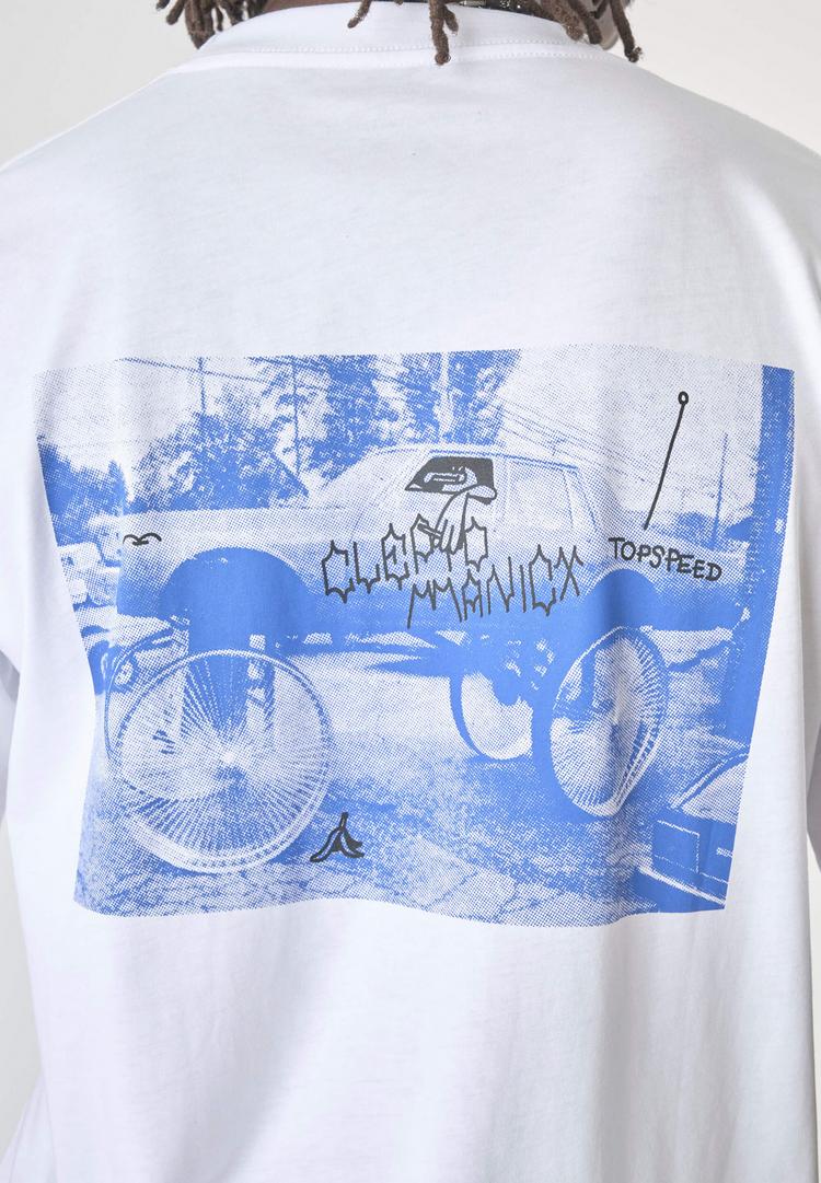 Cleptomanicx Cleptomanicx Clepto Customs Printshirt Herren - White - 3 | SportScheck