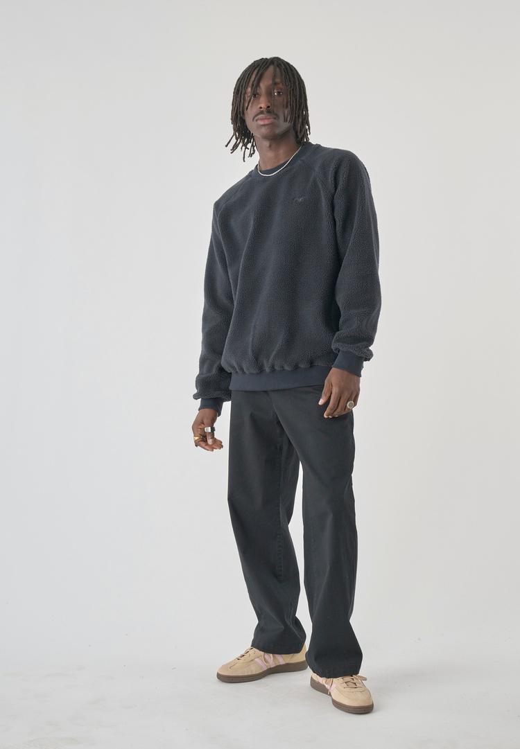 Cleptomanicx Cleptomanicx Crewneck Flaneur Sweatshirt Herren - Blue Graphite - 1 | SportScheck