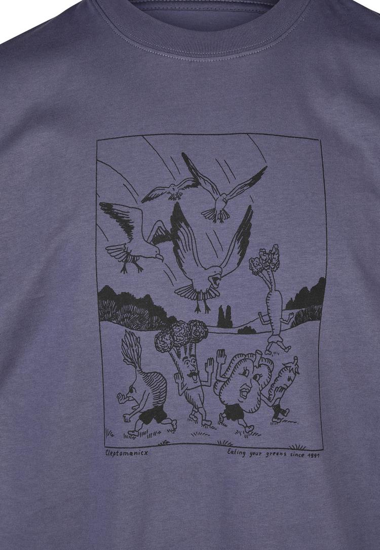 Cleptomanicx Cleptomanicx Classic Tee Birds of Prey Printshirt Herren - Nightshadow Blue - 2 | SportScheck