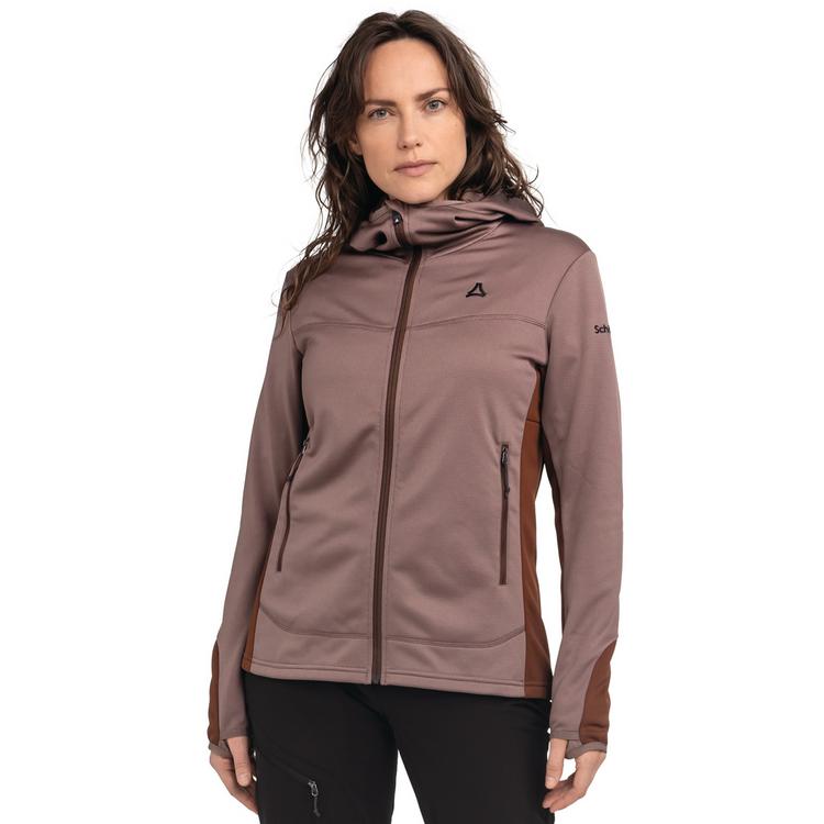 Sch&ouml;ffel Sch&ouml;ffel Hiking Fleece Hoody Style Milagle WMS Fleecejacke Damen - 3905 - braun - 0 | SportScheck