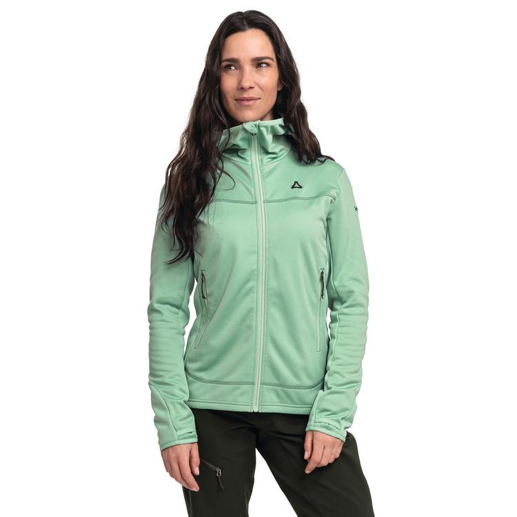 Sch&ouml;ffel Sch&ouml;ffel Hiking Fleece Hoody Style Milagle WMS Fleecejacke Damen - 6305 - gr&uuml;n - 0 | SportScheck