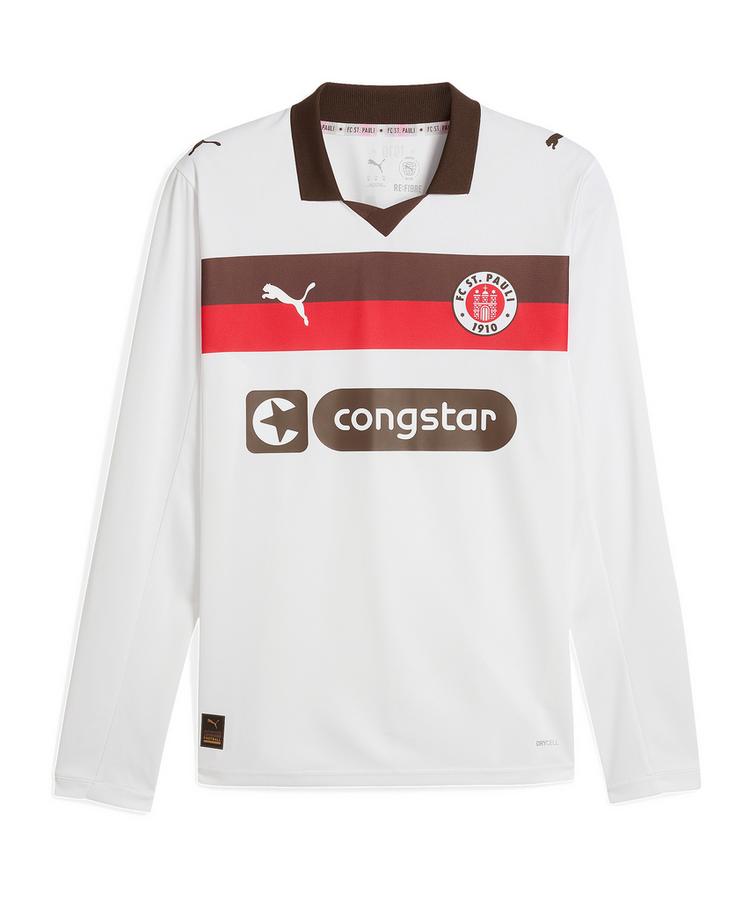 PUMA PUMA FC St. Pauli Trikot langarm Away Wei&szlig; Trikot Herren - weiss - 0 | SportScheck