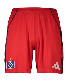 adidas Hamburger SV Short 2025/2026 Kids Fußballshorts Kinder rot