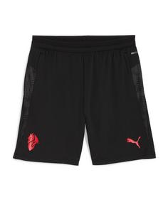 PUMA AC Mailand Training Pockets Short Fußballshorts Herren schwarz