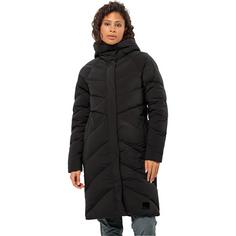 Rückansicht von Jack Wolfskin MARIENPLATZ COAT W Daunenmantel Damen black
