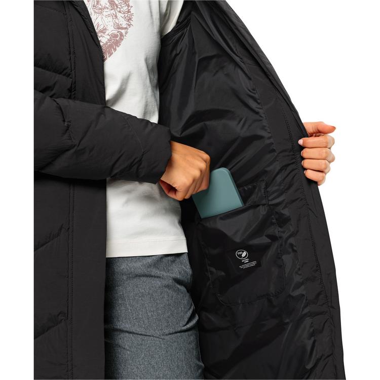 Jack Wolfskin Jack Wolfskin MARIENPLATZ COAT W Daunenmantel Damen - black - 2 | SportScheck