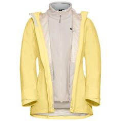 Jack Wolfskin MOONRISE 3IN1 JKT W Doppeljacke Damen lemon ice
