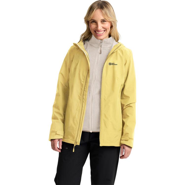 Jack Wolfskin Jack Wolfskin MOONRISE 3IN1 JKT W Doppeljacke Damen - lemon ice - 0 | SportScheck