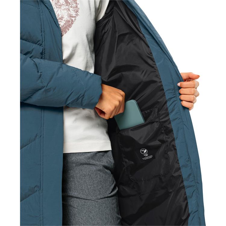 Jack Wolfskin Jack Wolfskin MARIENPLATZ COAT W Daunenmantel Damen - aluminium blue - 2 | SportScheck