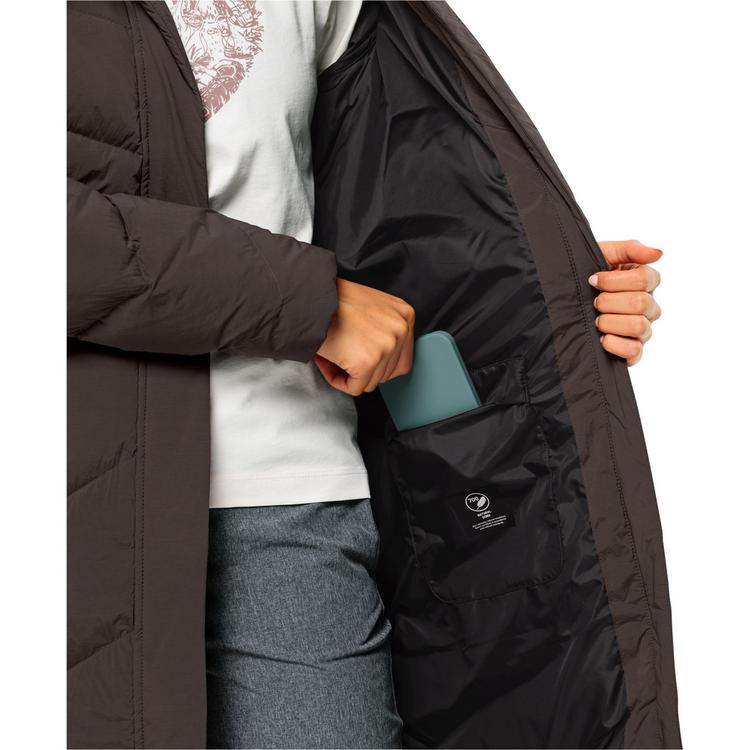 Jack Wolfskin Jack Wolfskin MARIENPLATZ COAT W Daunenmantel Damen - peat - 2 | SportScheck