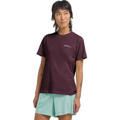 Rückansicht von Jack Wolfskin ESSENTIAL T W Funktionsshirt Damen amaranth