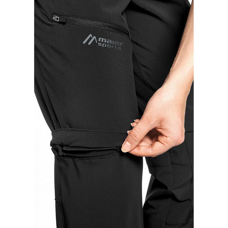 Maier Sports Maier Sports Latit Zip Trekkinghose Damen - Schwarz - 4 | SportScheck