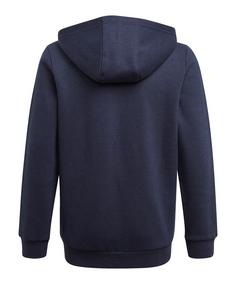 Rückansicht von adidas 3S Essentials Kapuzenjacke Kids Sweatjacke Kinder blauweiss