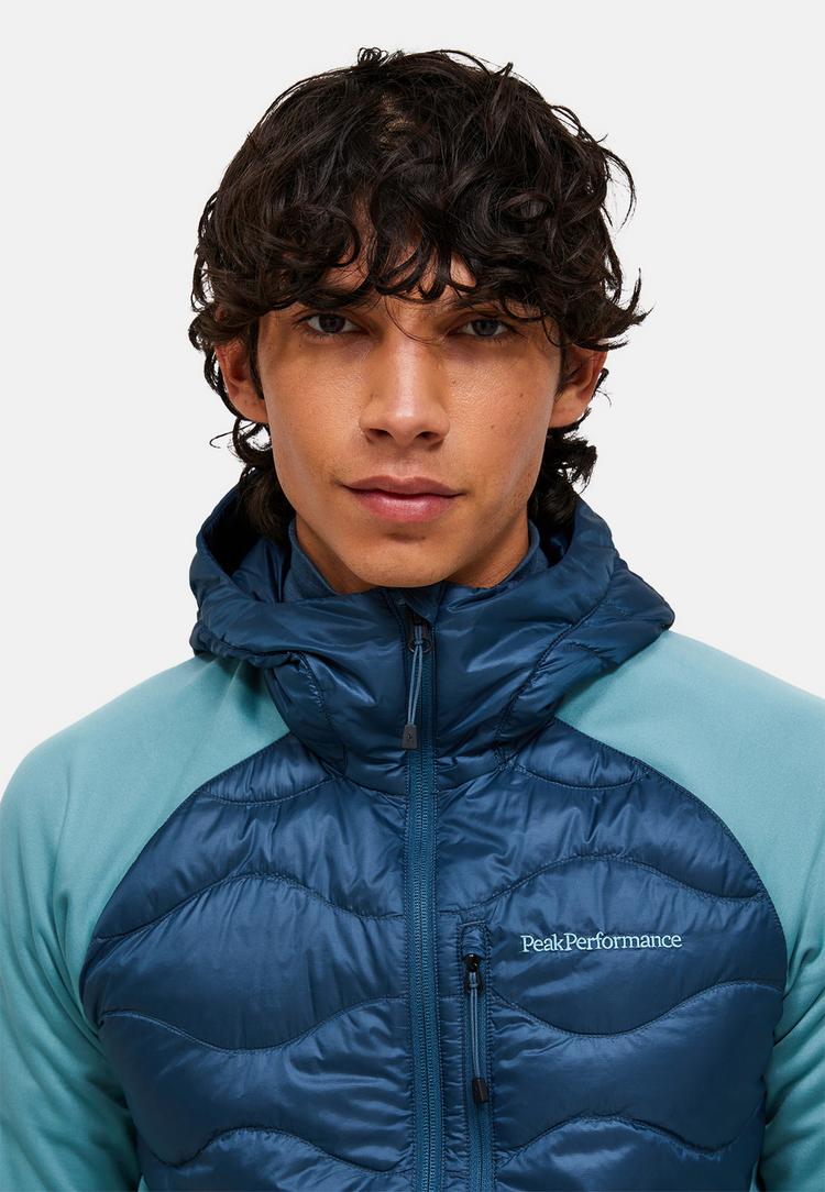 Peak Performance Peak Performance M Helium Down Hybrid Hood Trainingsjacke Herren - taubenblau - 1 | SportScheck