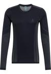 Odlo ZEROWEIGHT PK WINDPROOF WARM Funktionsshirt Herren - black - odlo concrete grey(60064)