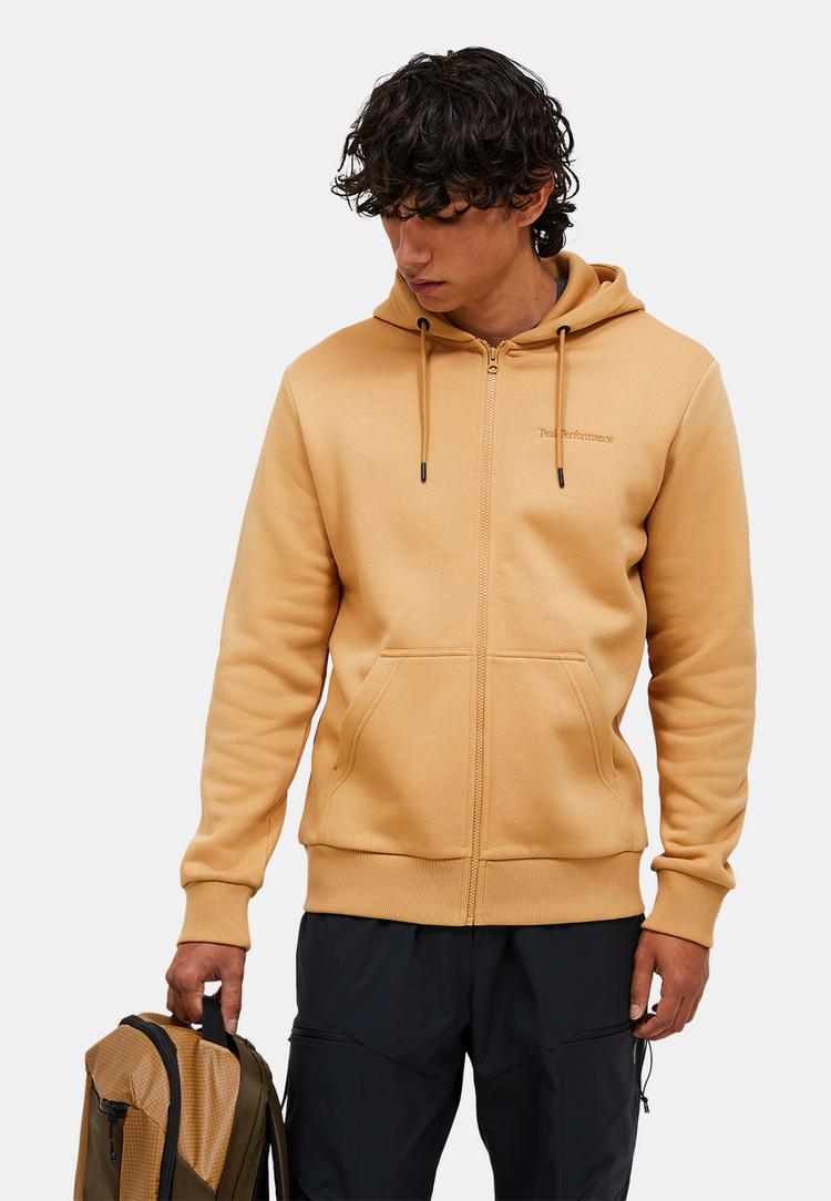 Peak Performance Peak Performance M Original Small Logo Zip Hood Sweatshirt Herren - CAMEL - 1 | SportScheck